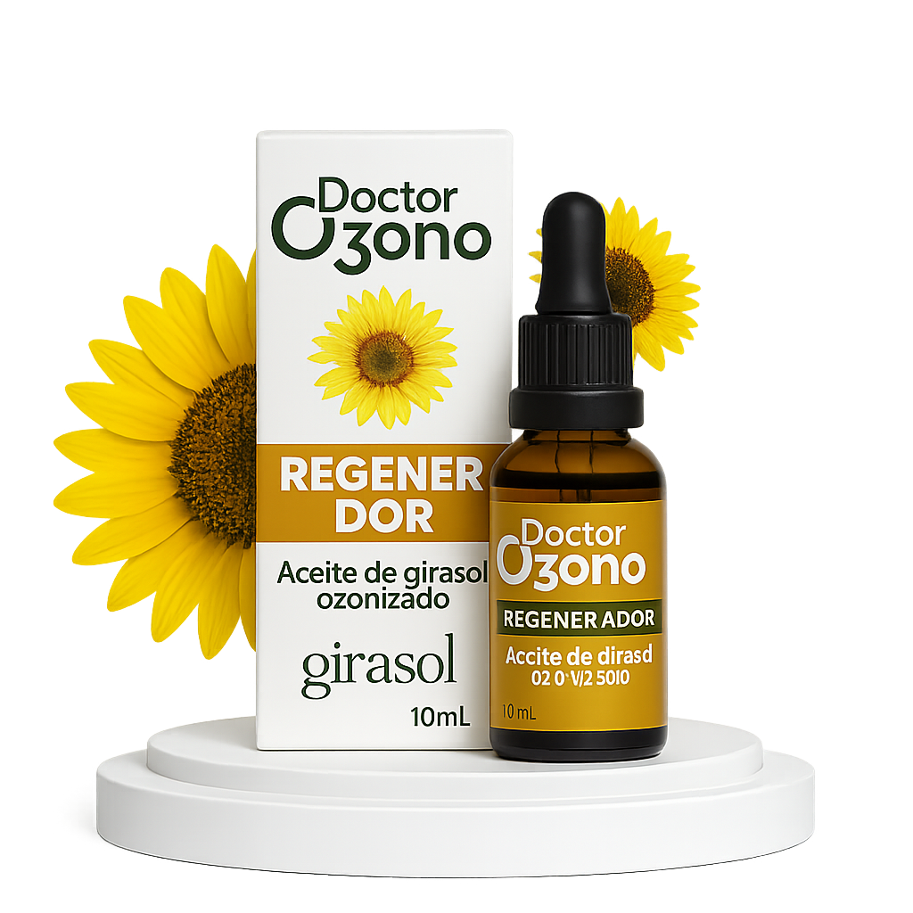 Aceite de Girasol Ozonizado 10 ml con Acción Cicatrizante - Doctor Ozono