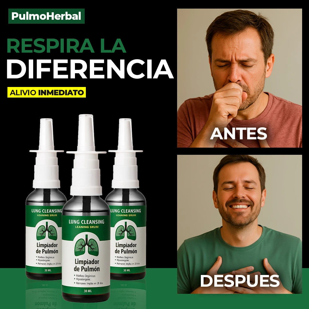 PulmoHerbal Spray - Alivio inmediato, bienestar duradero