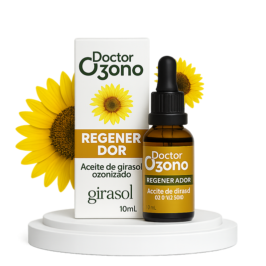Aceite de Girasol Ozonizado 10 ml con Acción Cicatrizante - Doctor Ozono